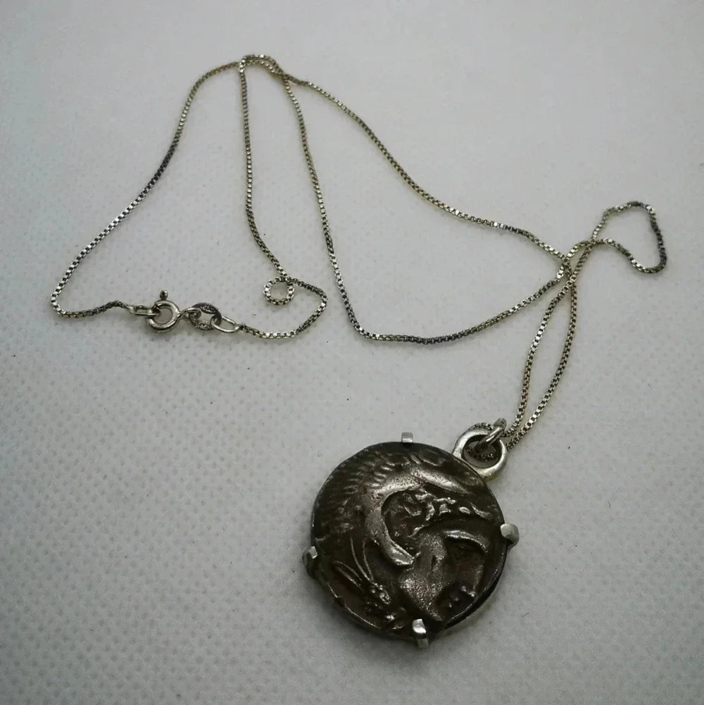 Alexander the  great coin necklace